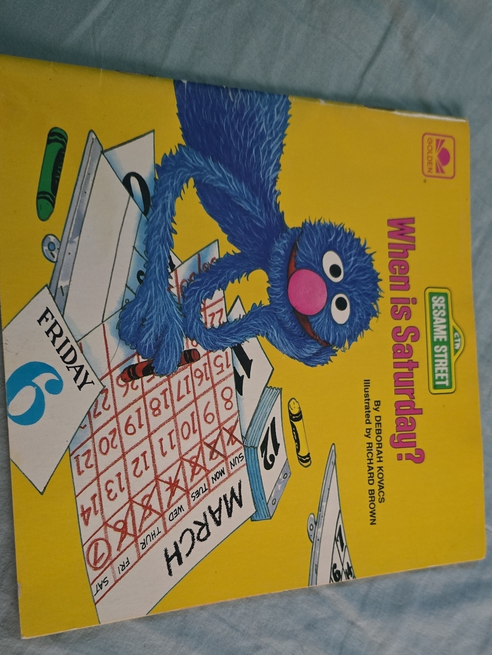 Sesame Street Children's Book - Yellow, Blue & Pink Cover
